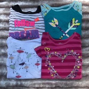 4 long sleeve graphic tees